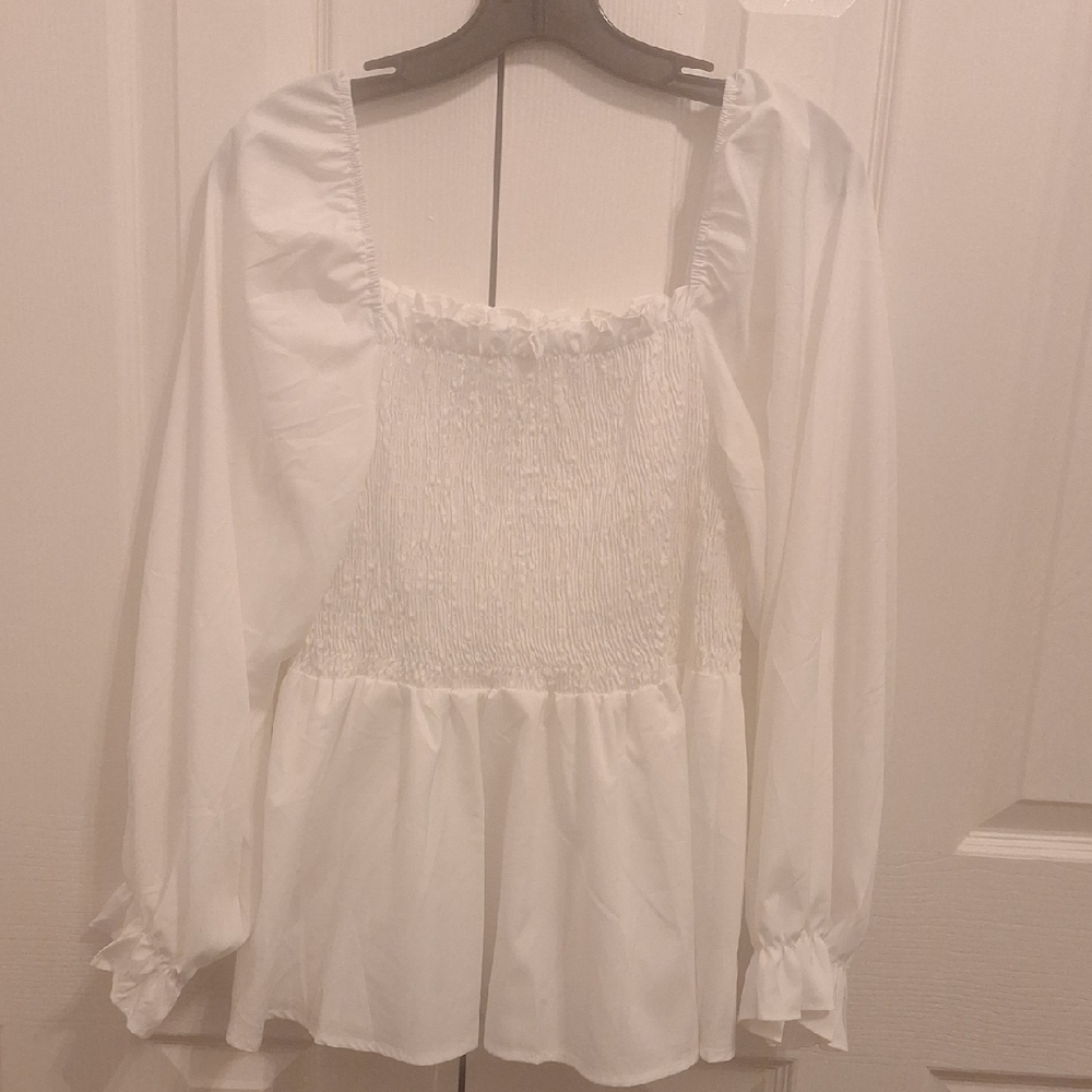 Chic White Women's Blouse #Boho #Whimsical #Cosplay